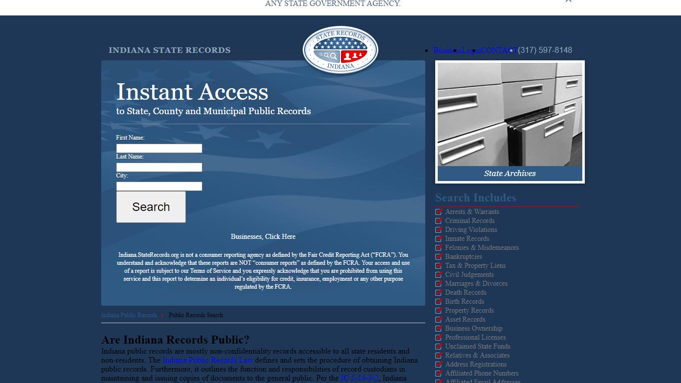 Indiana Public Records | StateRecords.org